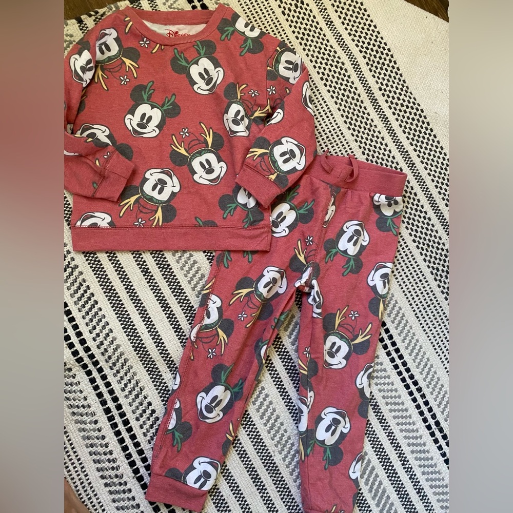 NWT Disney Red Mickey Mouse Toddler Jogger Set